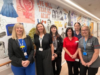 Students create mural to help patients with dementia