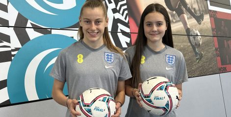 Gateshead College students Grace and Katy selected for Lionesses Development Phase Squad
