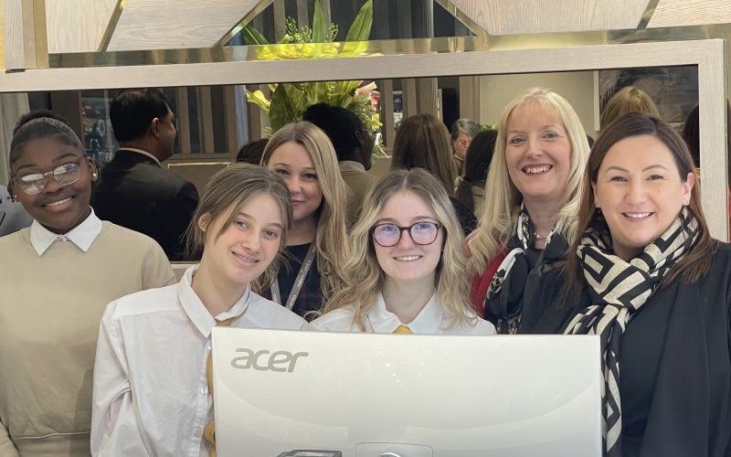 Students check-in for work experience
