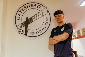 Student Oli Thompson signed for Gateshead FC