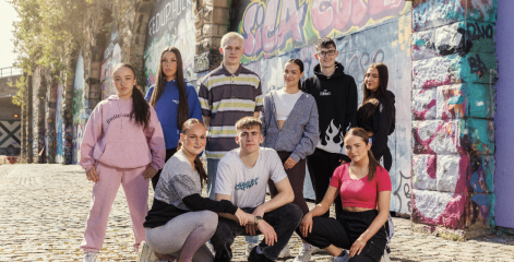 Group of Gateshead College dance students