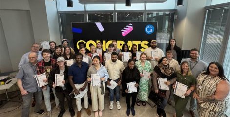 Digital Skills Bootcamp graduates celebrate