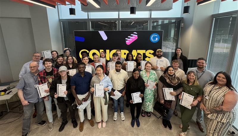 Digital Skills Bootcamp graduates celebrate