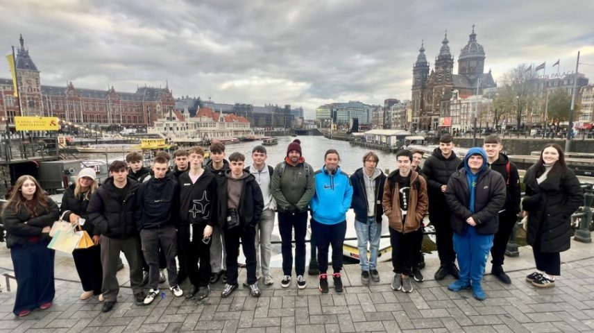 A group of students in Amsterdam